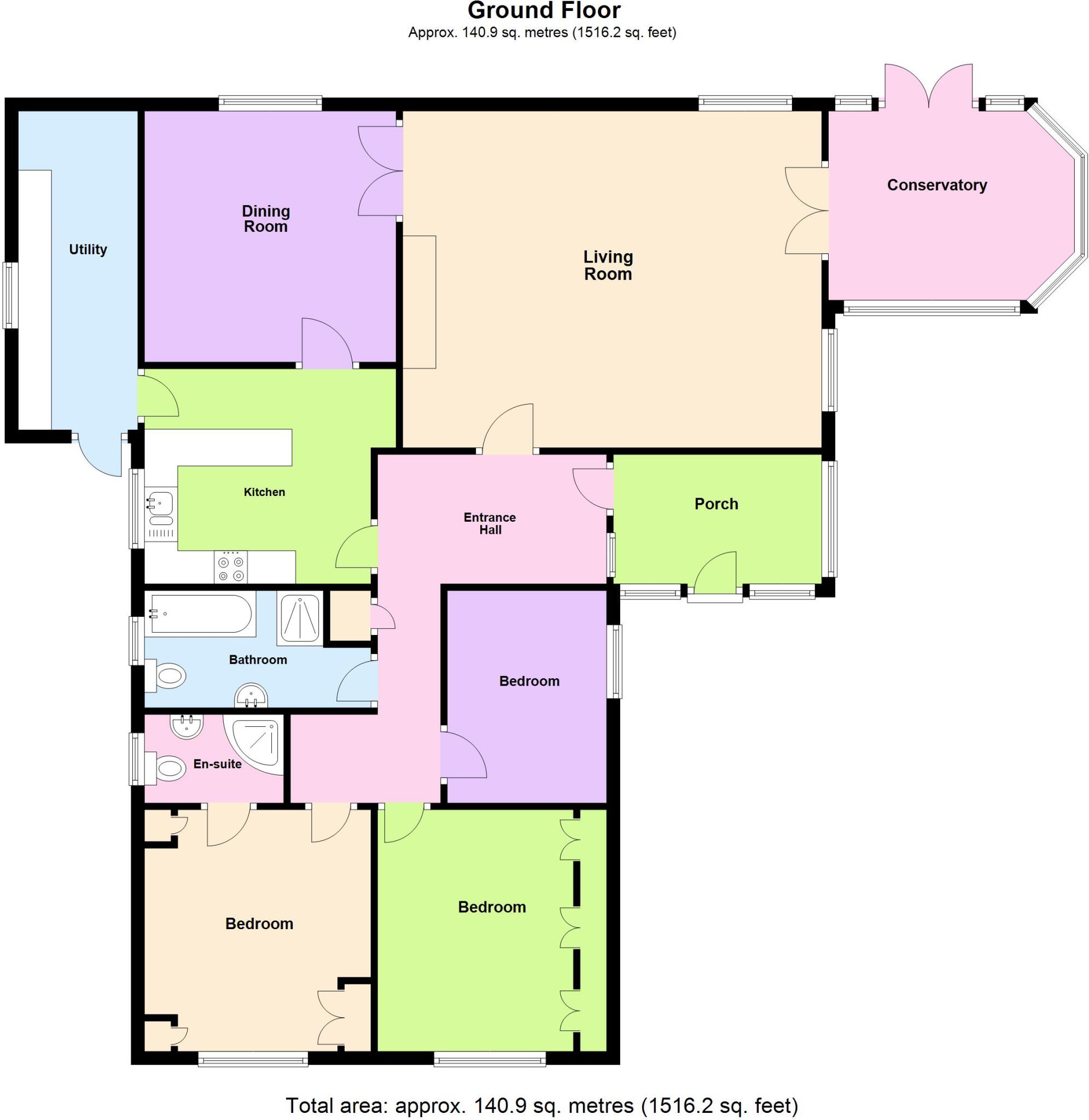 Elvaston Drive, Hexham, Northumberland, NE46 floorplan