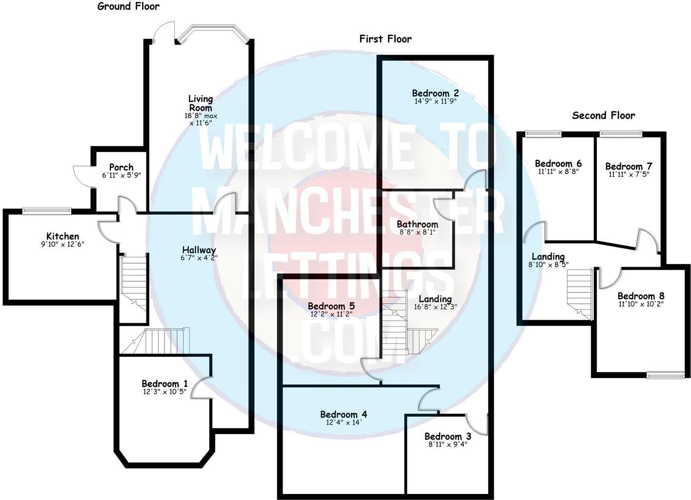 Amherst Road Manchester, M14 6UG floorplan