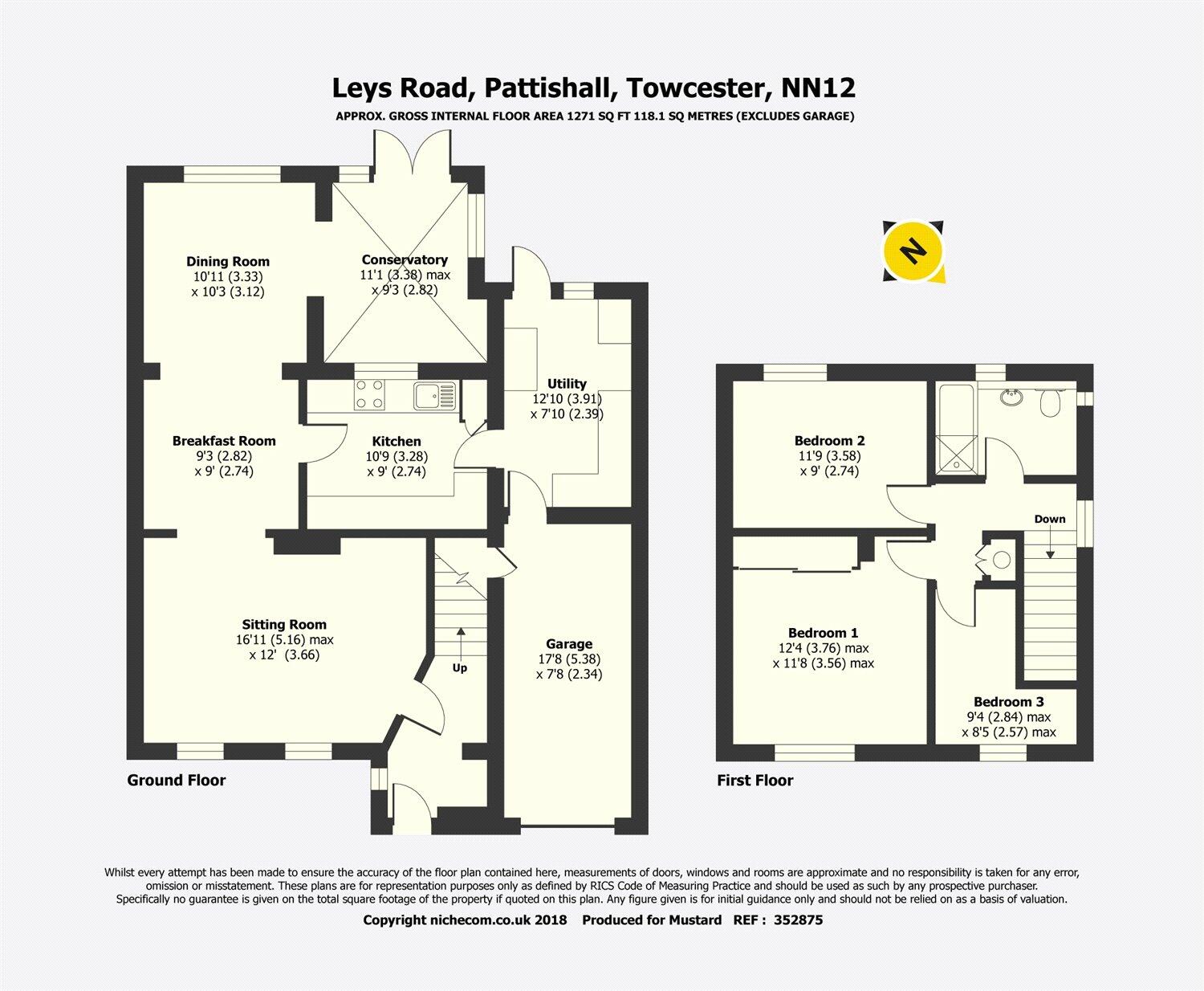 Leys Road, Pattishall, Northamptonshire, NN12 floorplan