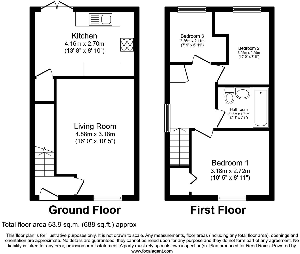 Aysgarth Rise, Bridlington, East Yorkshire, YO16 floorplan