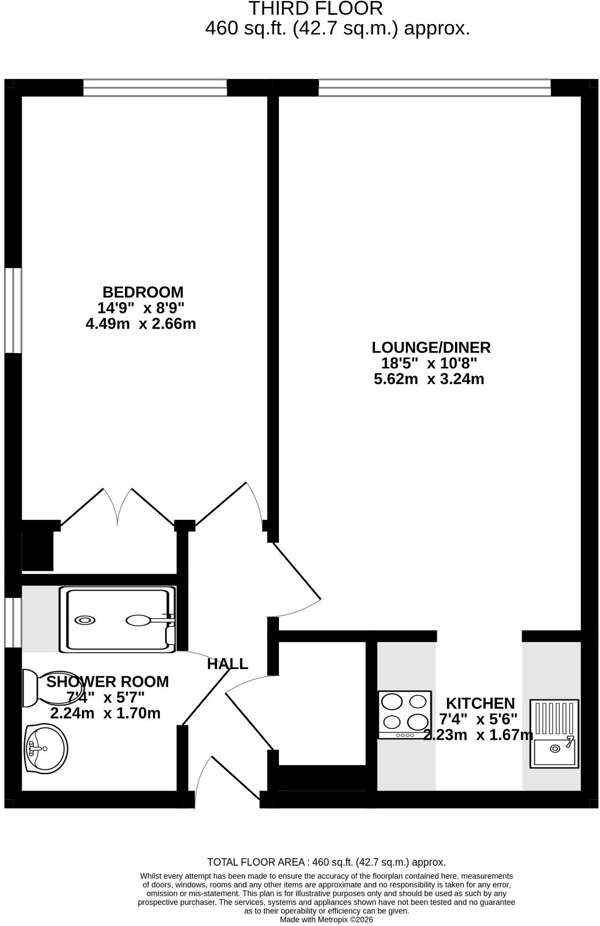 Grove Road North, Southsea floorplan