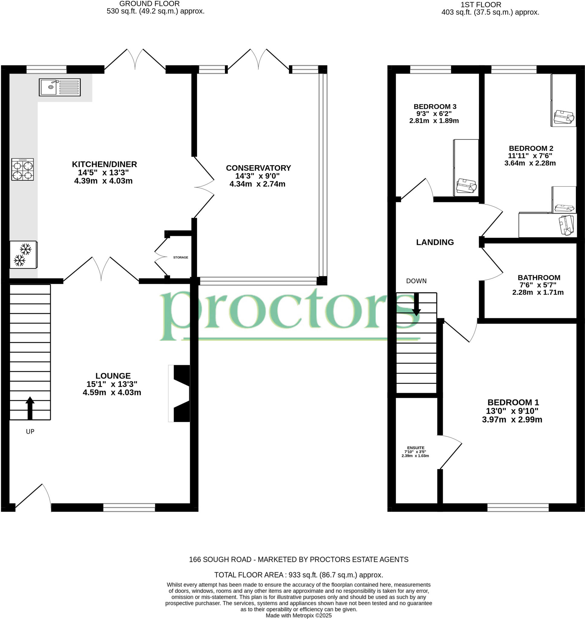Grizedale Cottage, 166 Sough Road floorplan