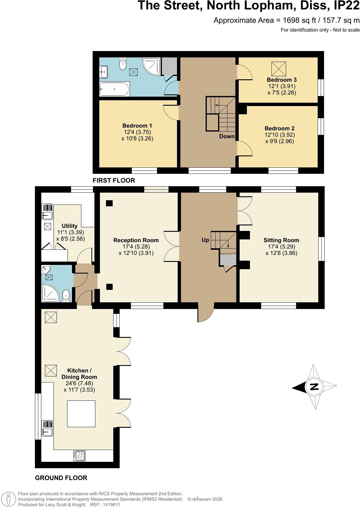 The Street, North Lopham, Diss, Norfolk, IP22 floorplan