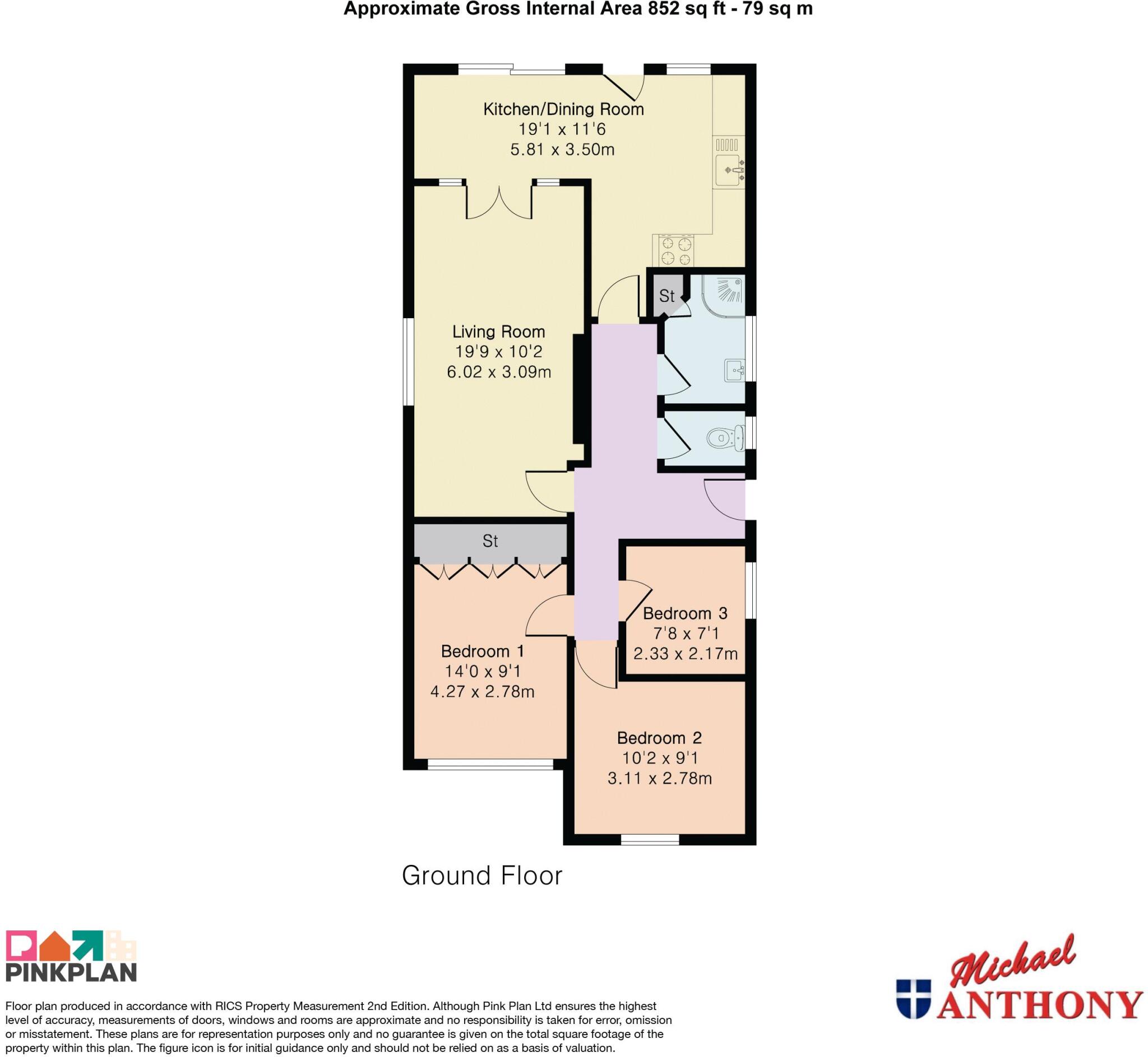 Archers Wells, Bletchley, Milton Keynes floorplan
