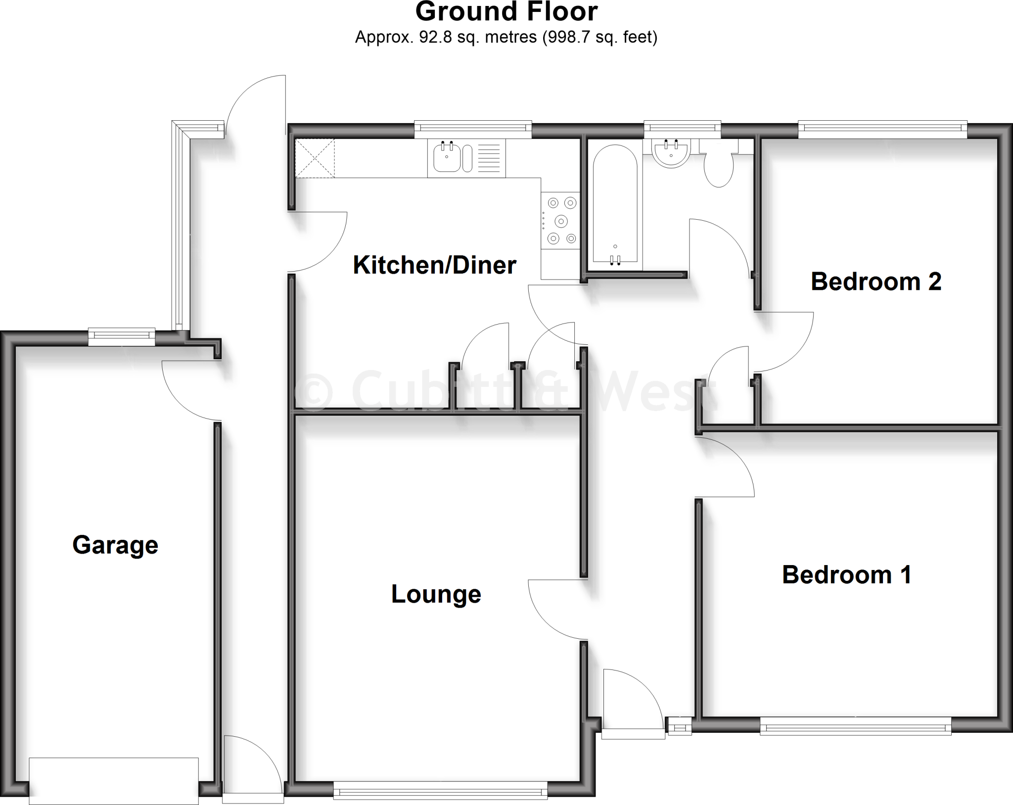 Priors Close, Southbourne, West Sussex floorplan