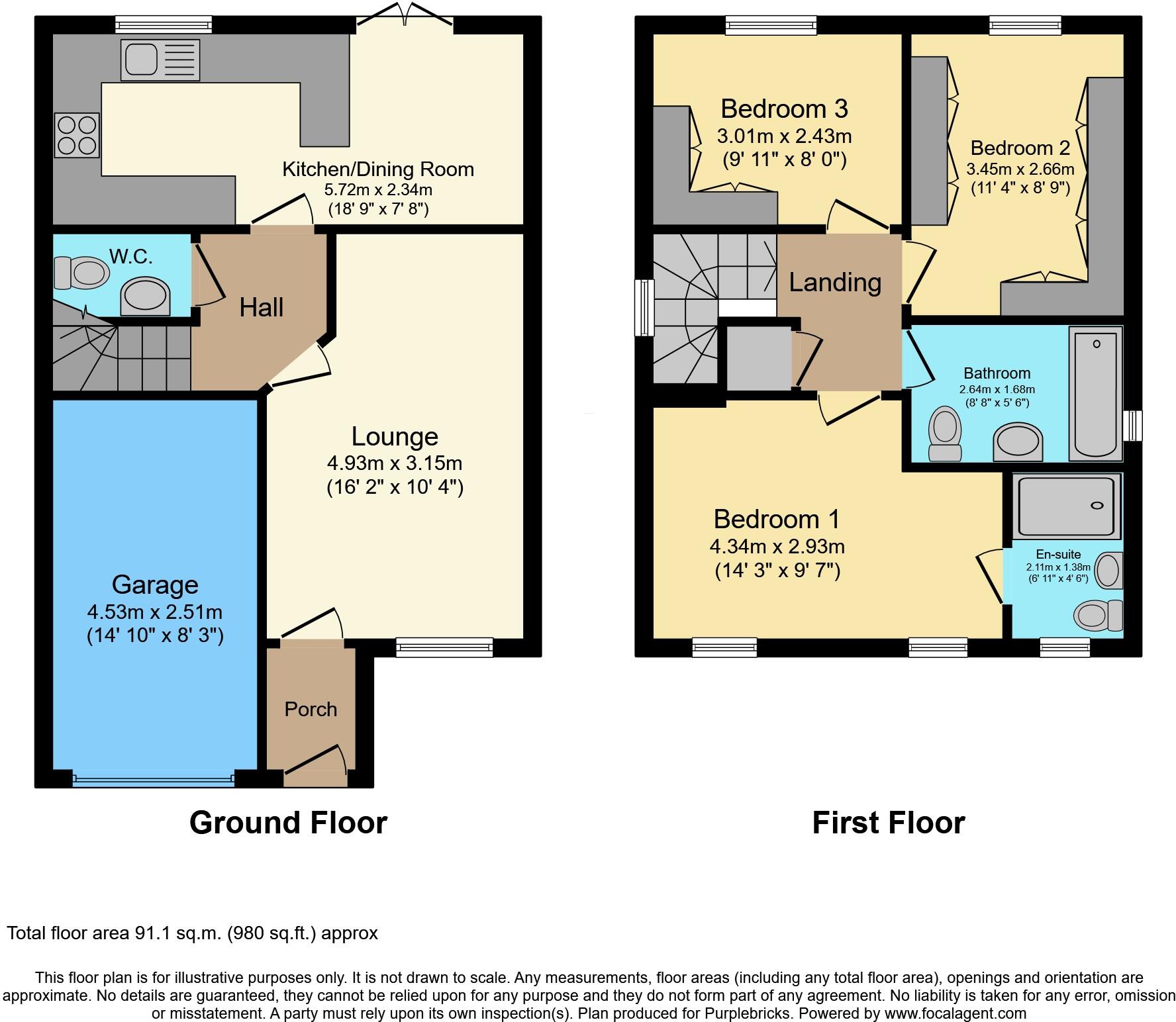Frobisher Avenue, Castleford, WF10 floorplan