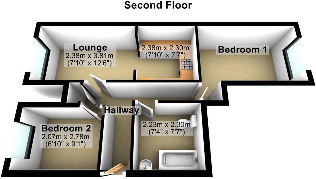 Elm Grove, Southsea, Portsmouth, PO5 floorplan