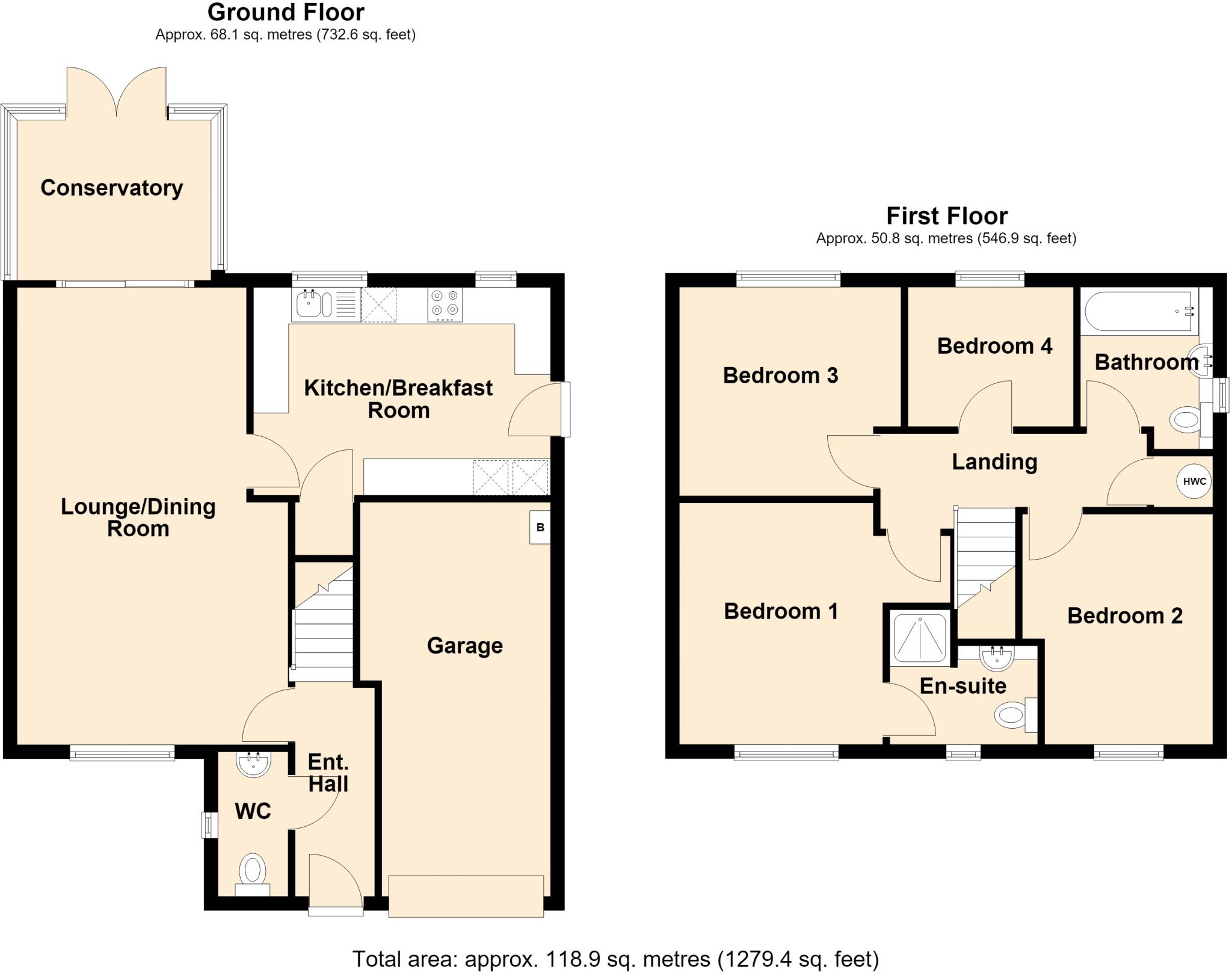 Shrewton Close, Trowbridge floorplan