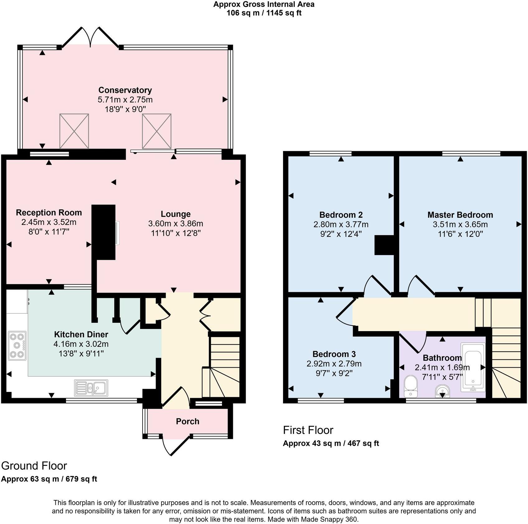 Longheath Gardens, Croydon, CR0 floorplan