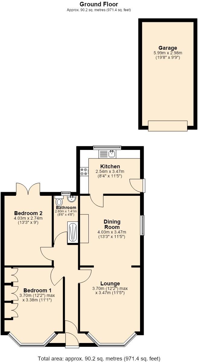 Colby Rd, Thurmaston, Leicestershire. LE4 8LF floorplan