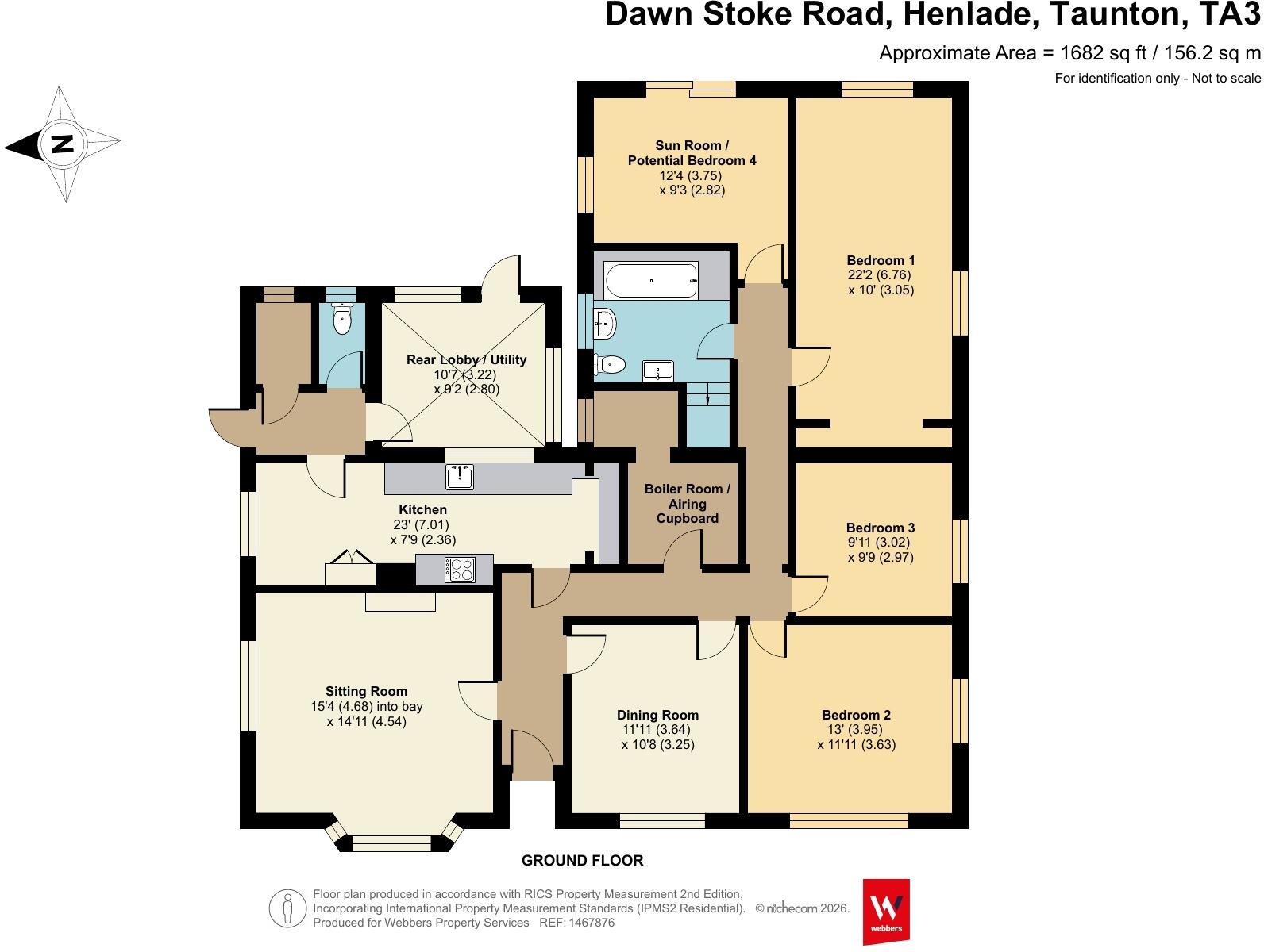 Stoke Road, Henlade, Taunton, Somerset, TA3 floorplan
