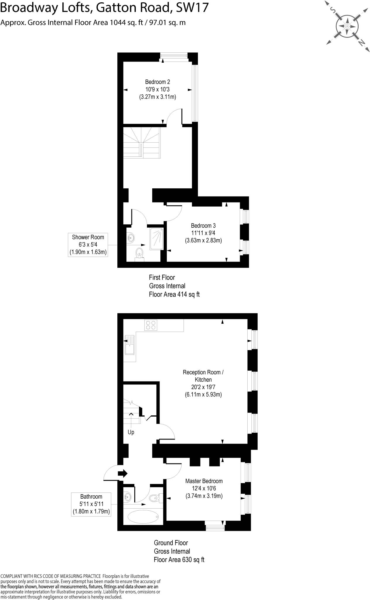 Gatton Road, London, SW17 floorplan