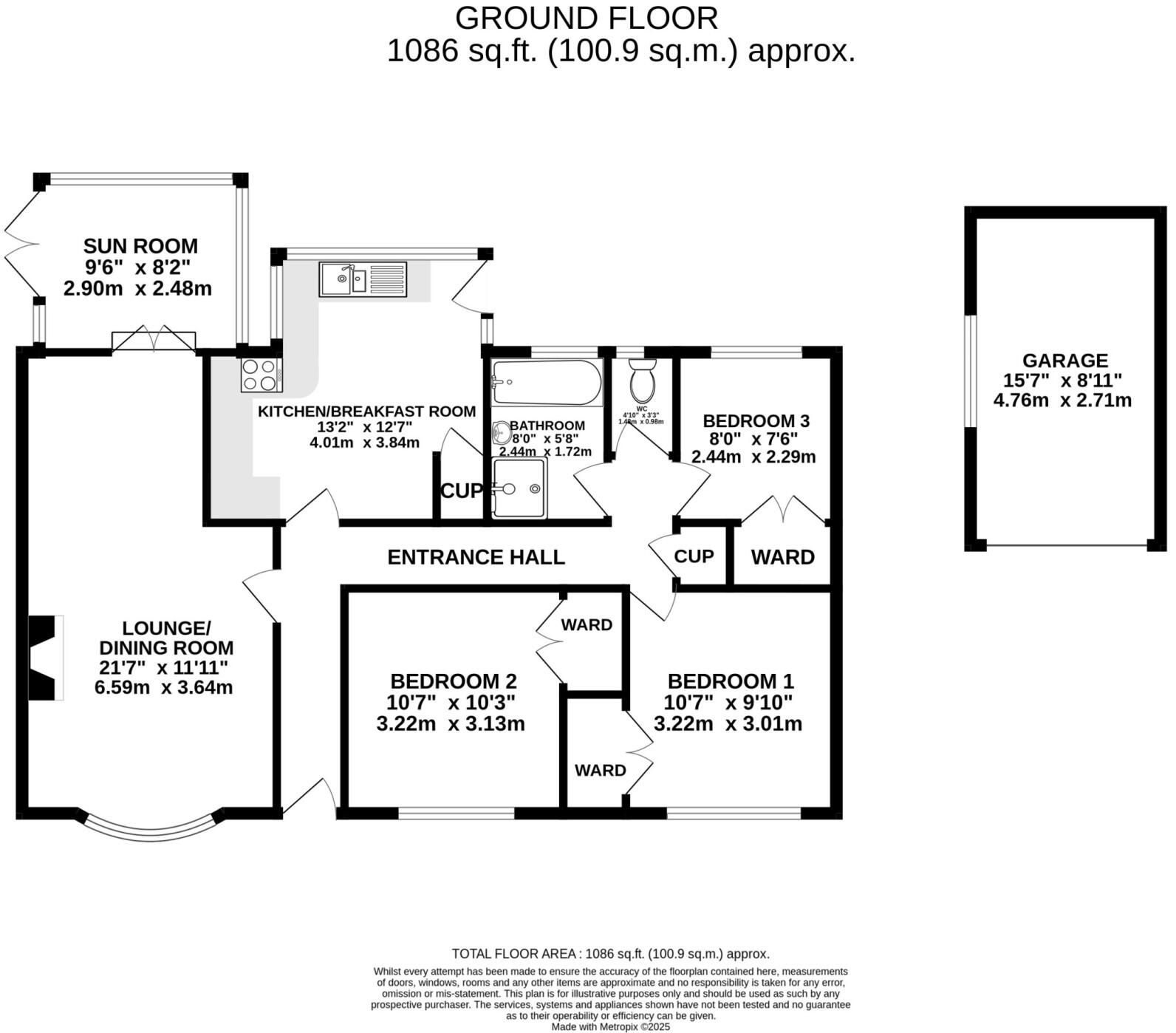 The Lillies, Croit-E-Quill Road, Laxey, IM4 7JD floorplan
