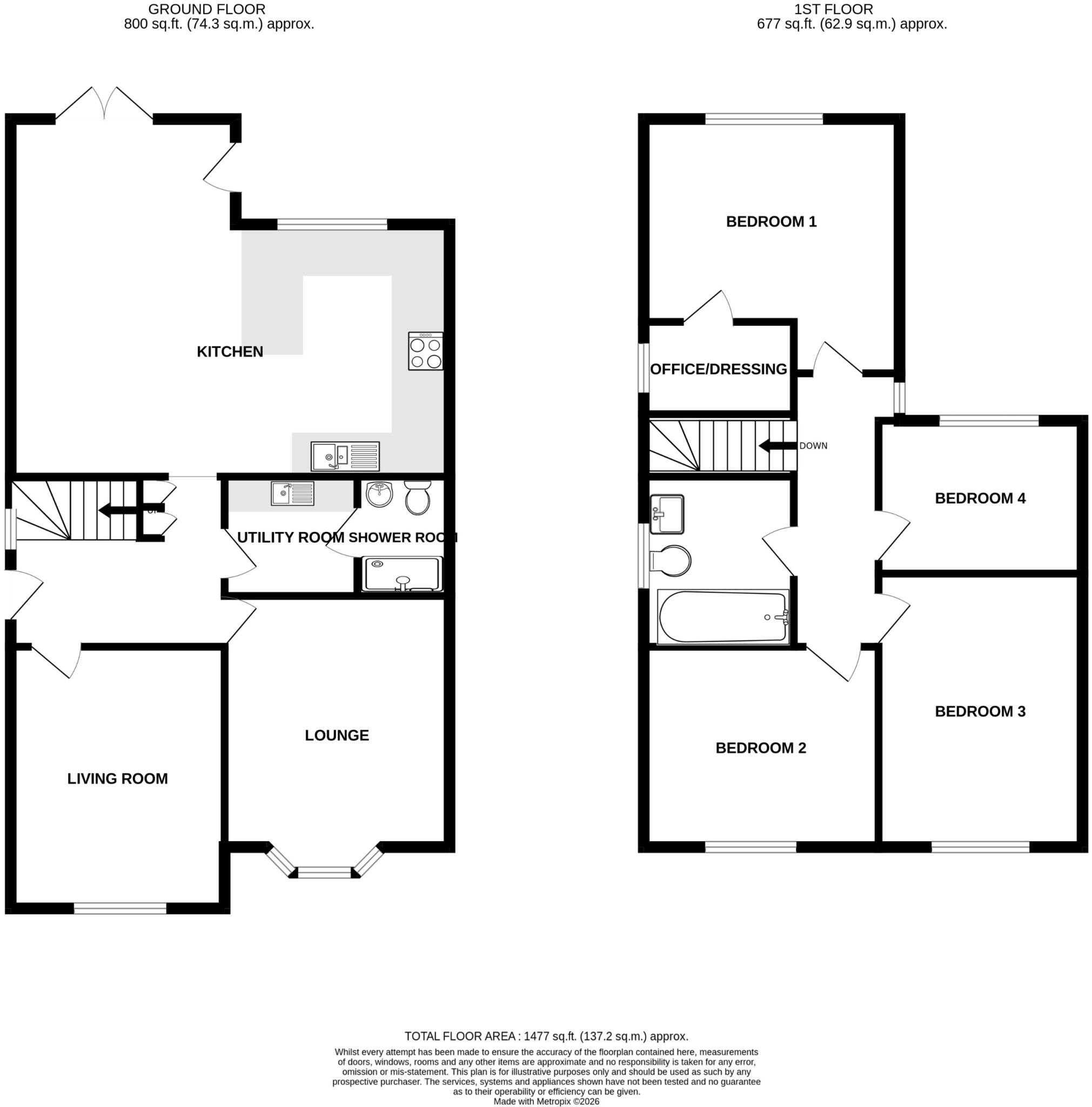Woodland Road, Stanton, Burton-on-Trent, DE15 floorplan