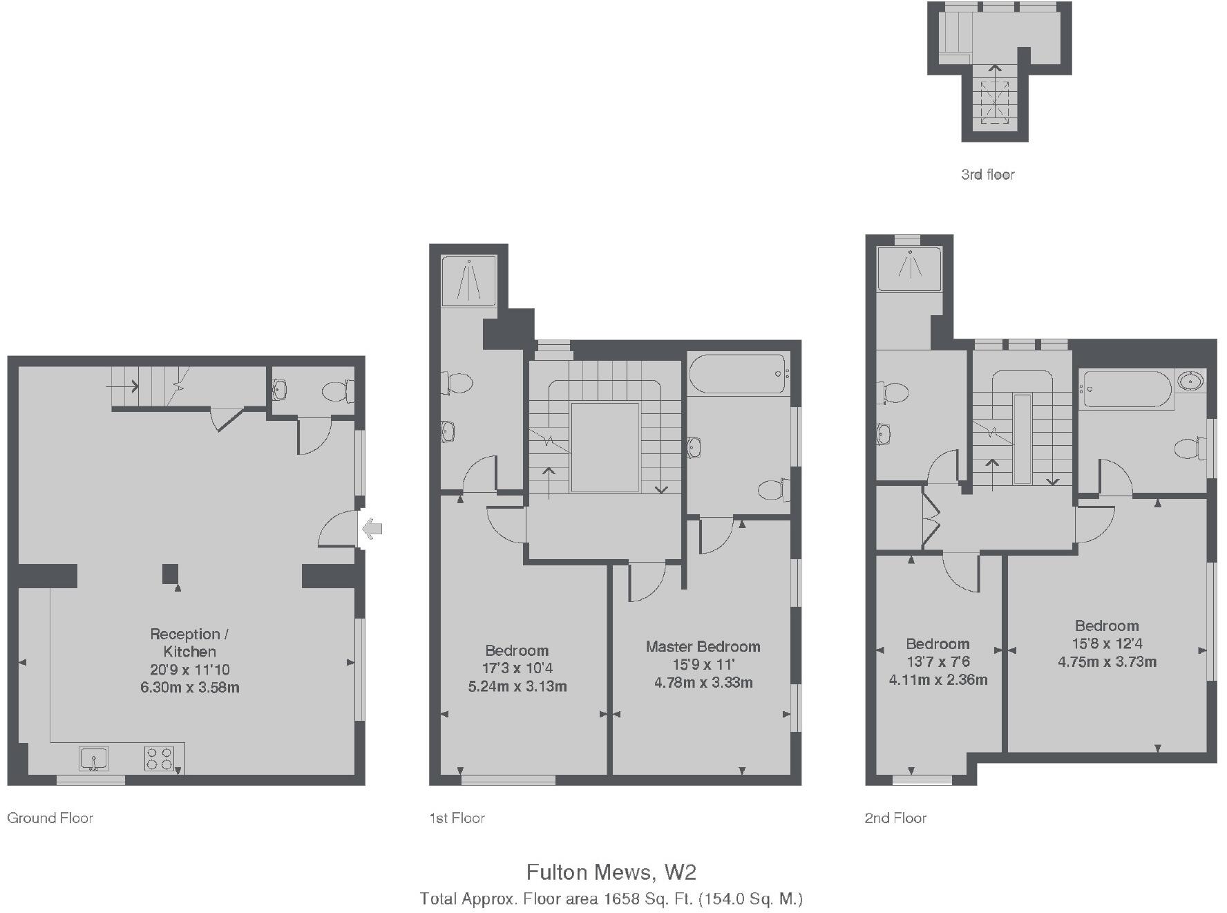 Fulton Mews, Bayswater floorplan