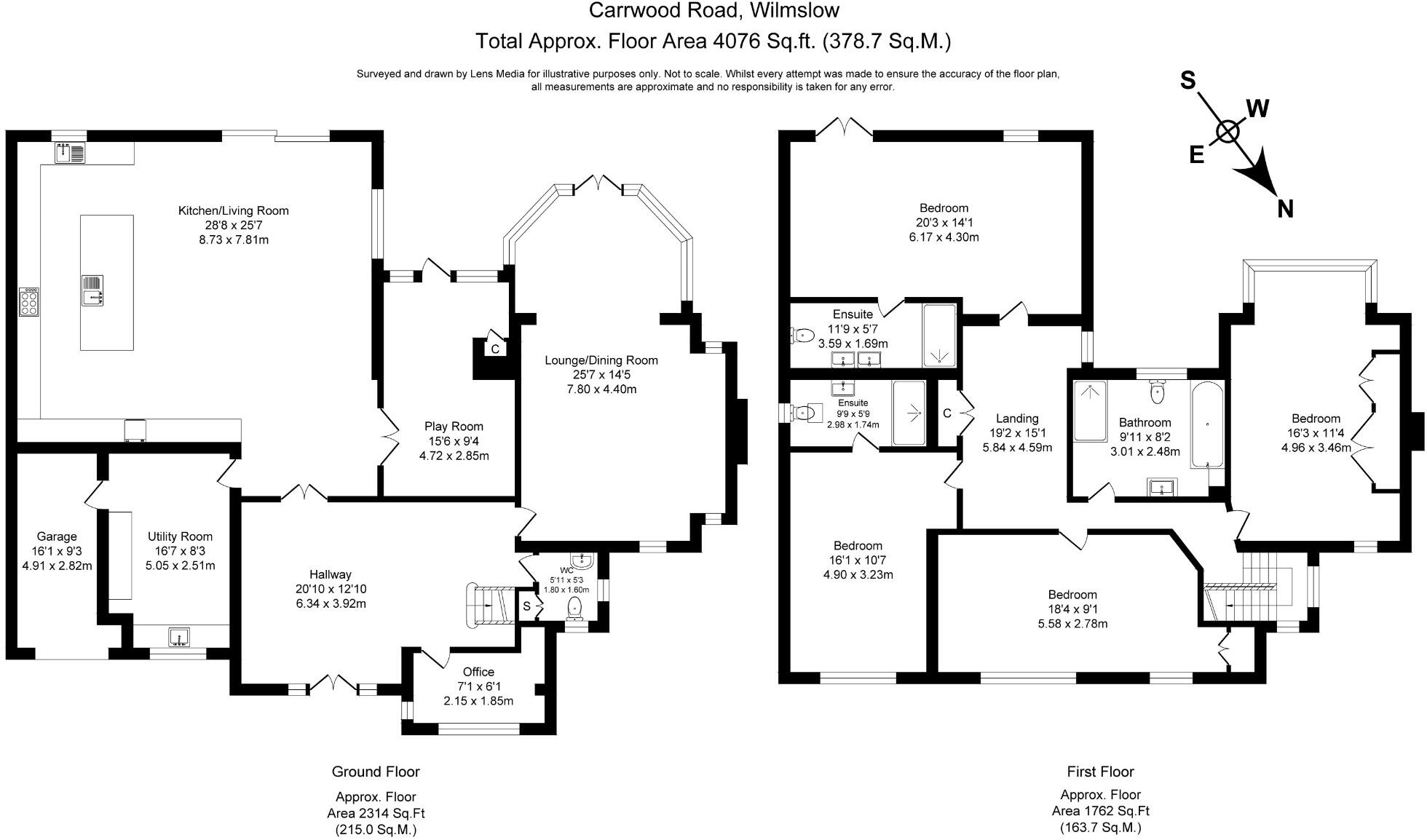 Carrwood Road, Pownall Park, Wilmslow, Cheshire, SK9 floorplan