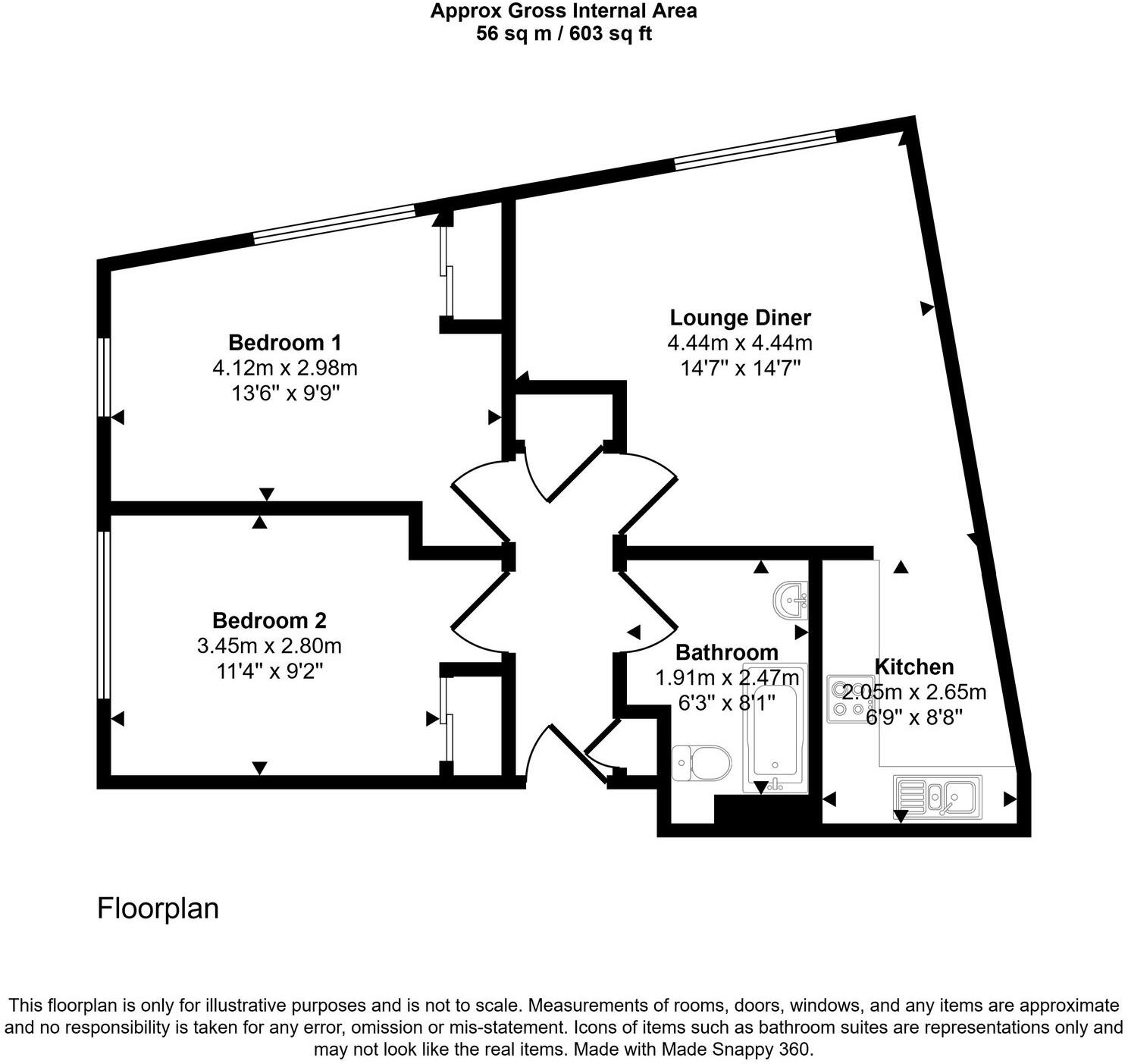5 Annan Court, Kilmarnock, KA1 3NB floorplan