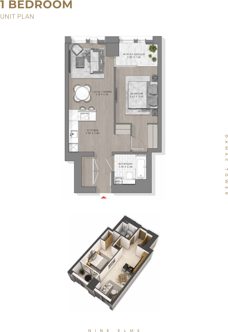 Bondway, Parry St, Nine Elms, London, SW8 floorplan