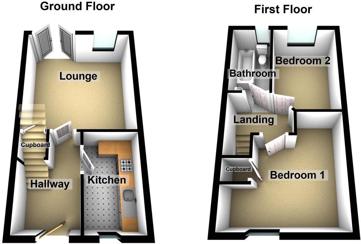 Oakham Gardens, North Shields floorplan