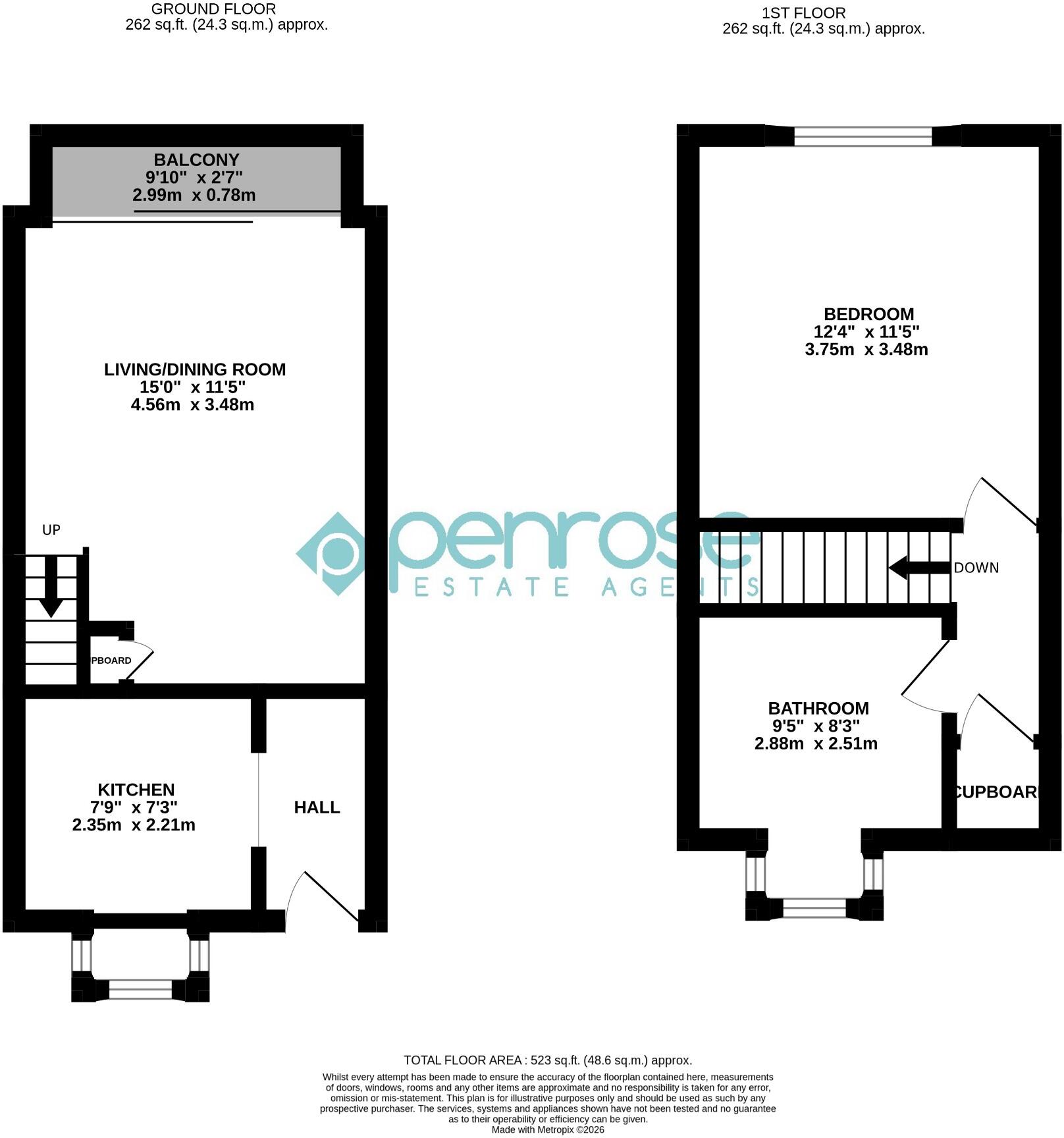 Charles Street, Luton, Bedfordshire, LU2 0EB floorplan