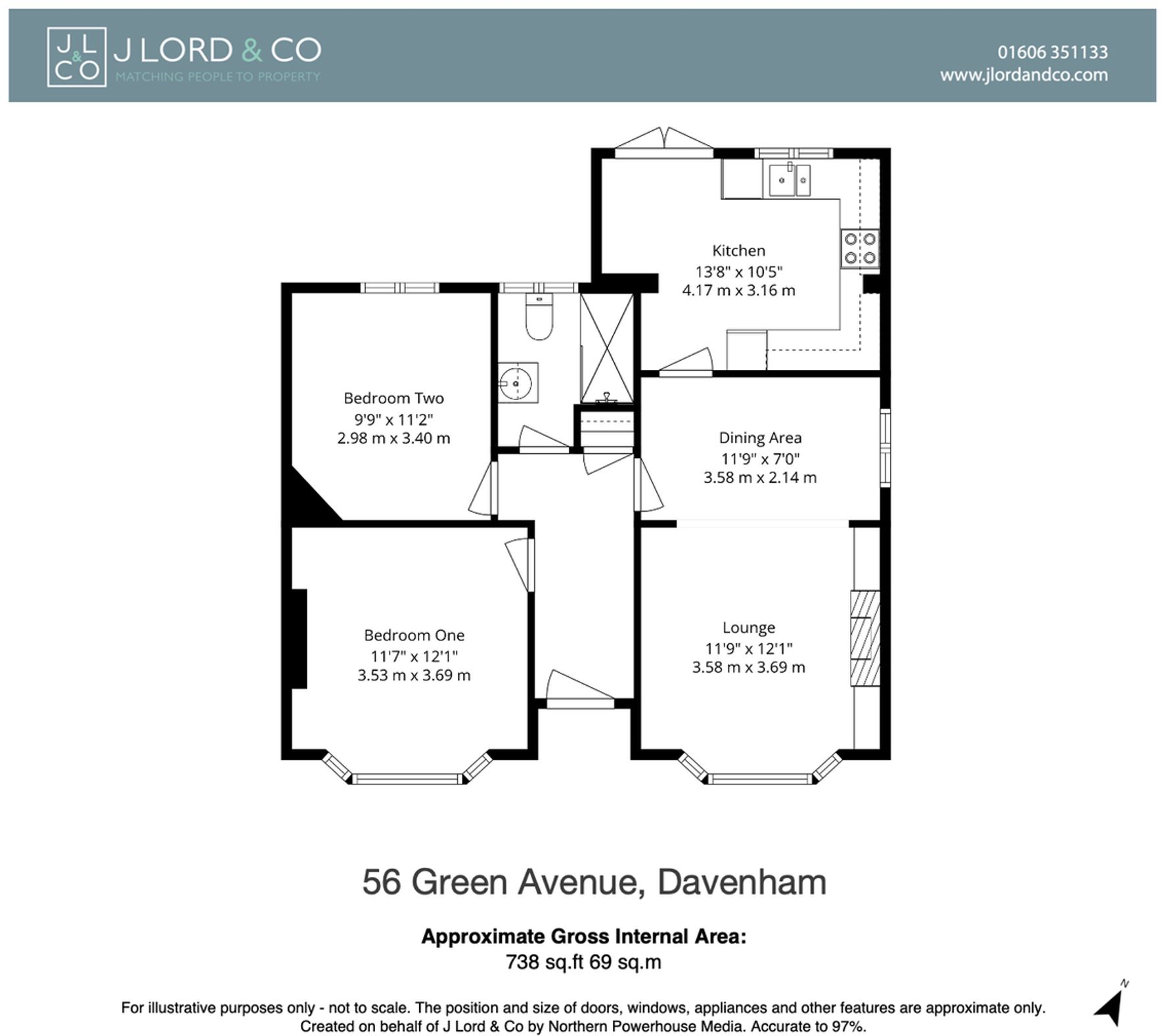 Green Avenue, Davenham, CW9 floorplan