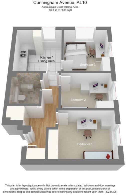 Cunningham Avenue, Hatfield floorplan