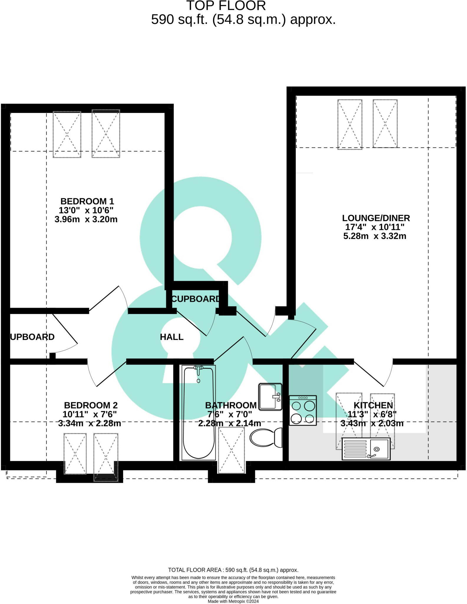 Langley Road, Branksome, Poole, BH14 floorplan