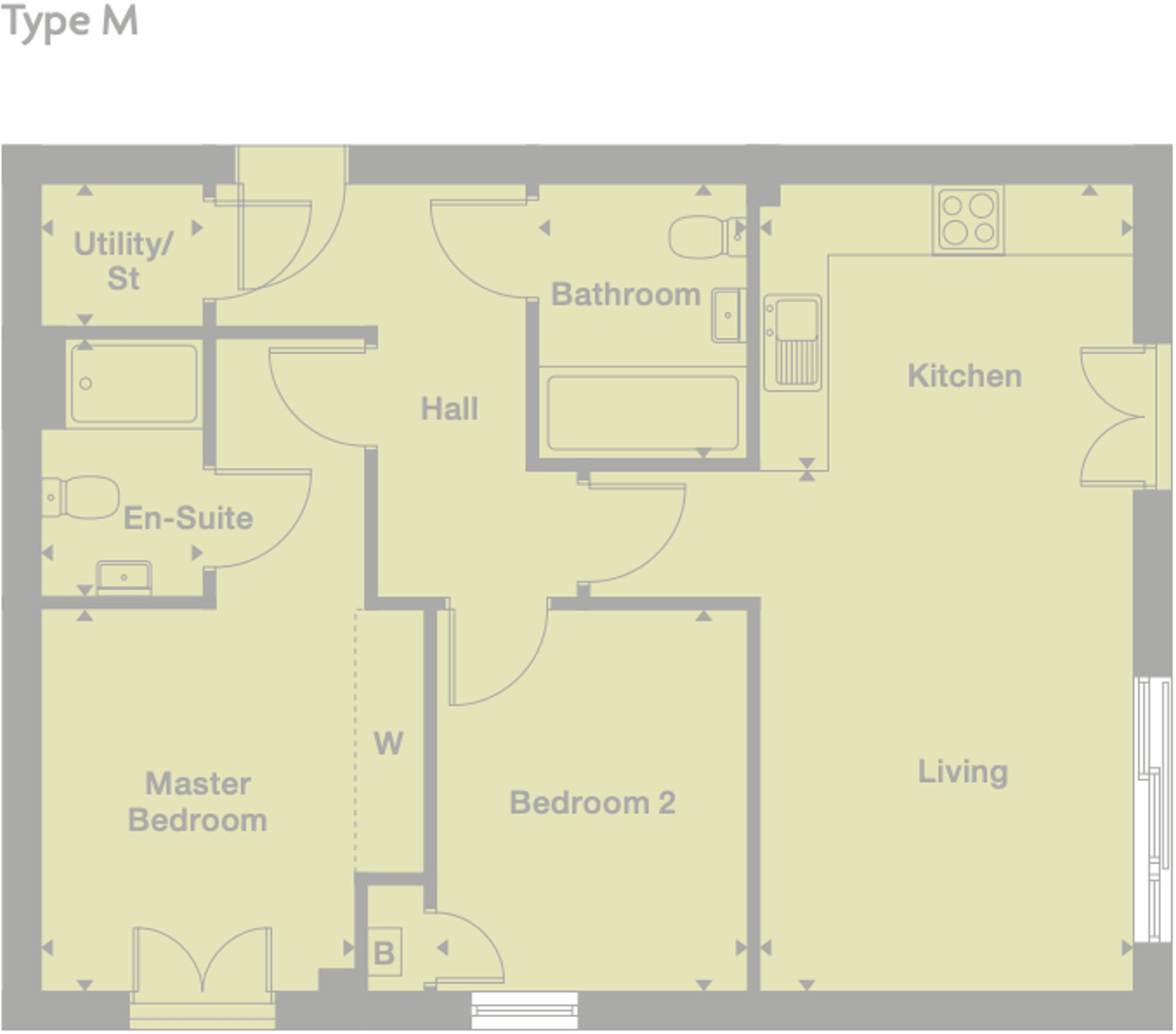 Talbot Road, Apartment 19, M32 floorplan
