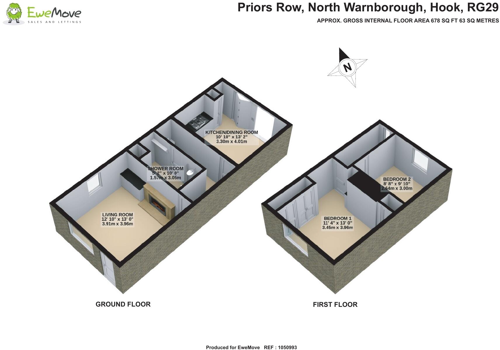 Priors Row, RG29 floorplan