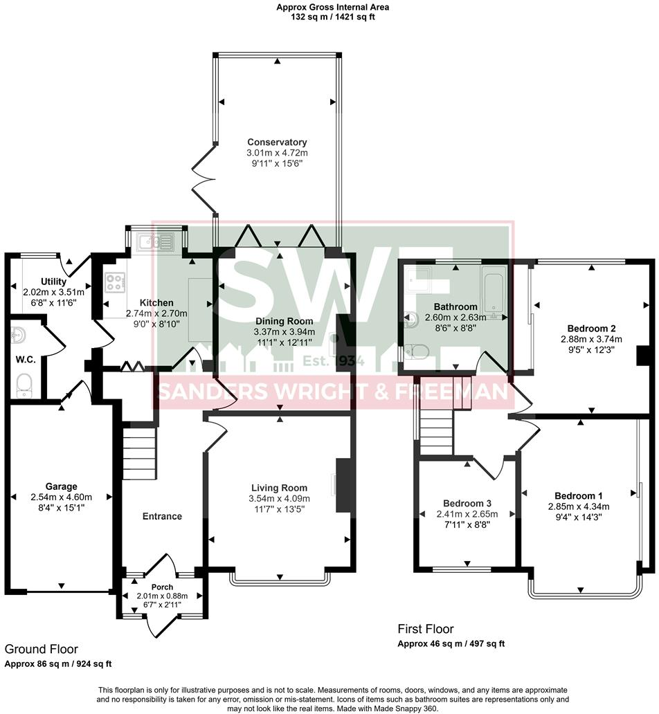 Mason Crescent, Wolverhampton floorplan