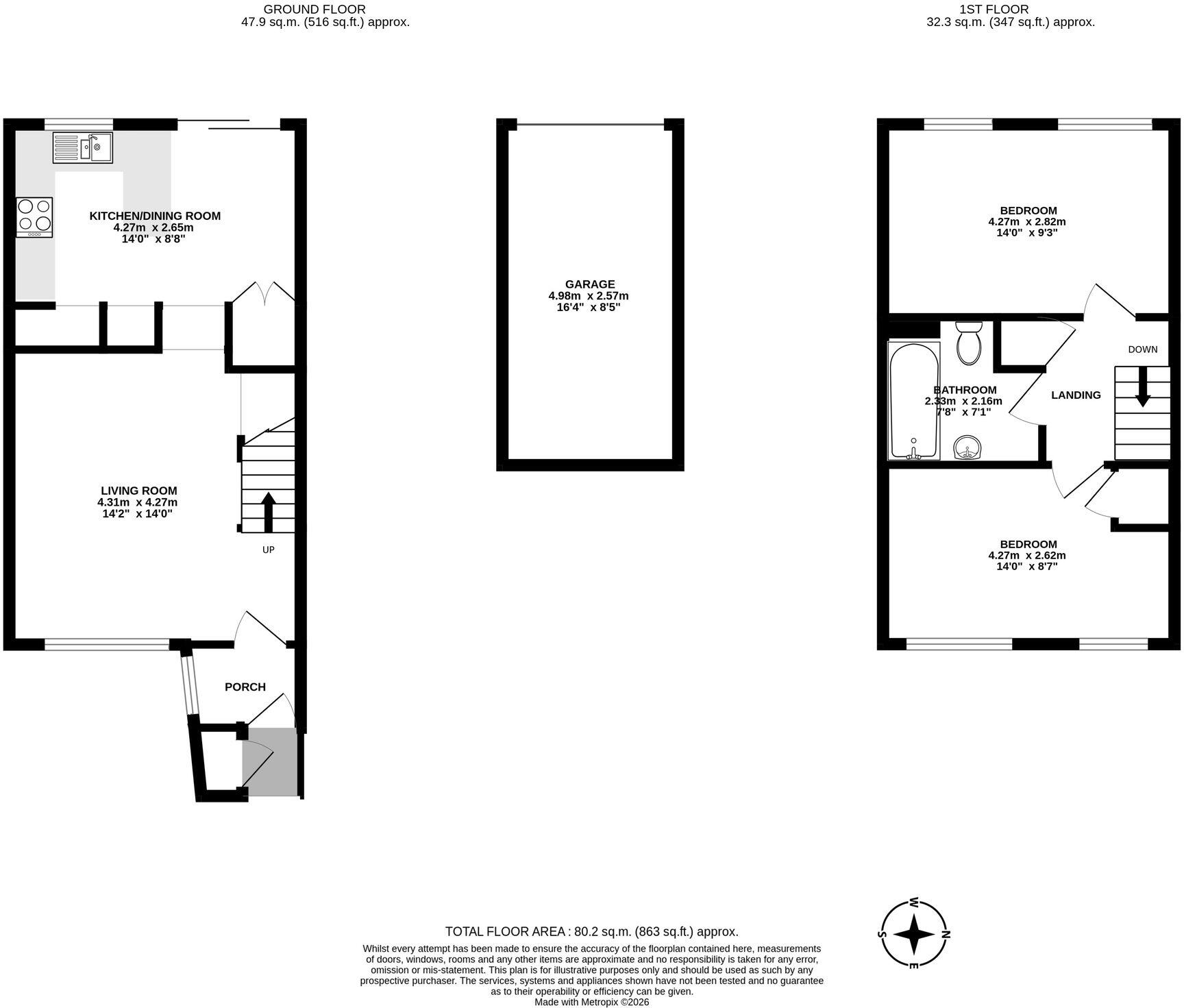 Bolters Road, Horley, RH6 floorplan