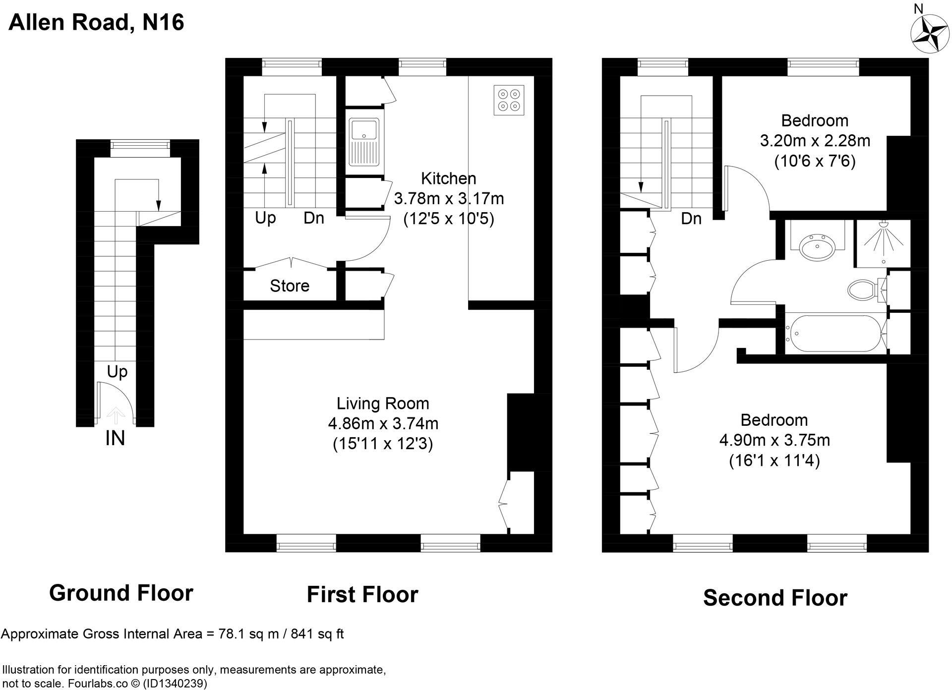 Allen Road, London, N16 floorplan