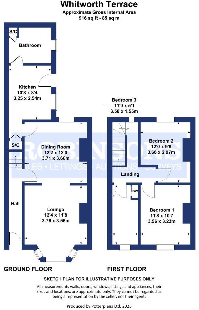 Whitworth Terrace, Spennymoor floorplan
