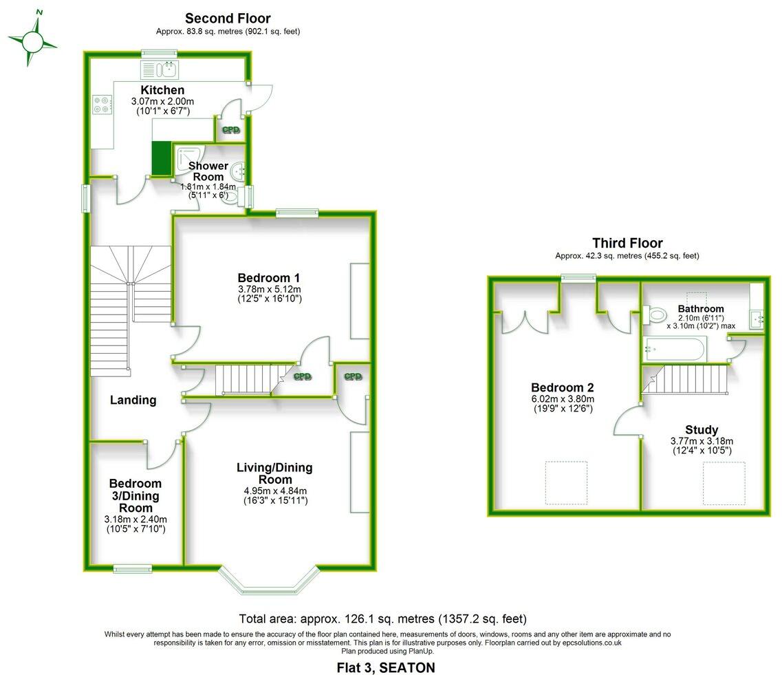 Seafield Road, Seaton, Devon, EX12 floorplan