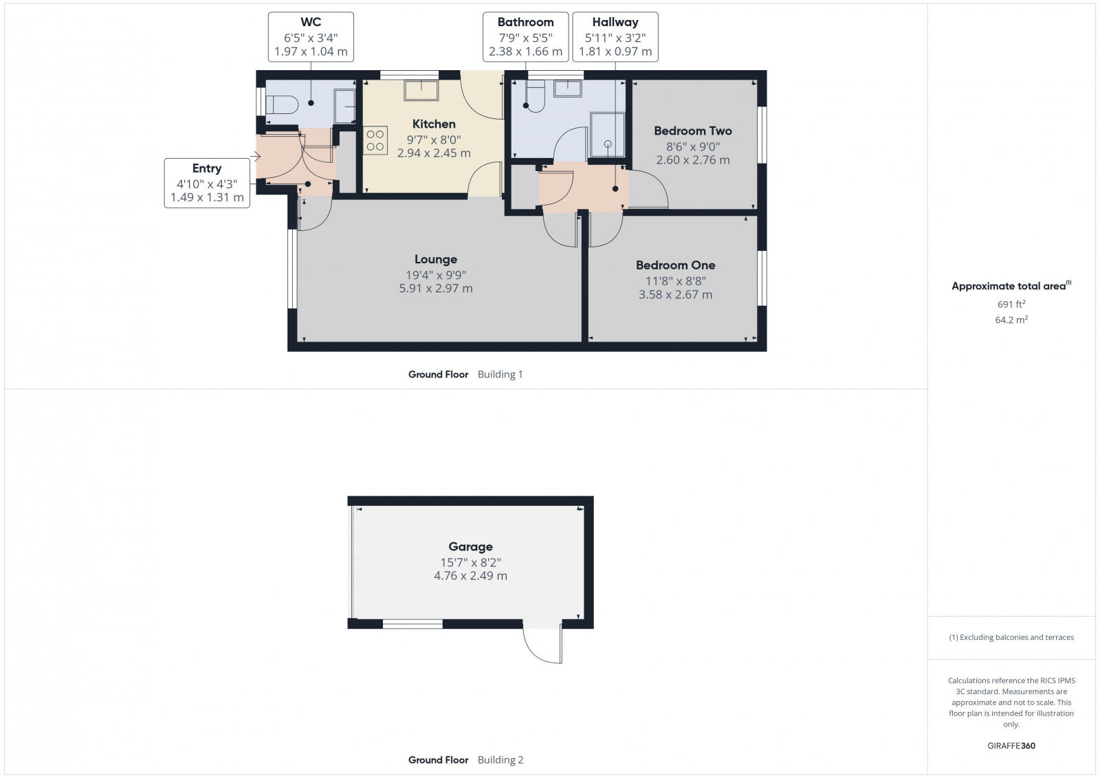 100, Bracken Road, Driffield, YO25 6UP floorplan