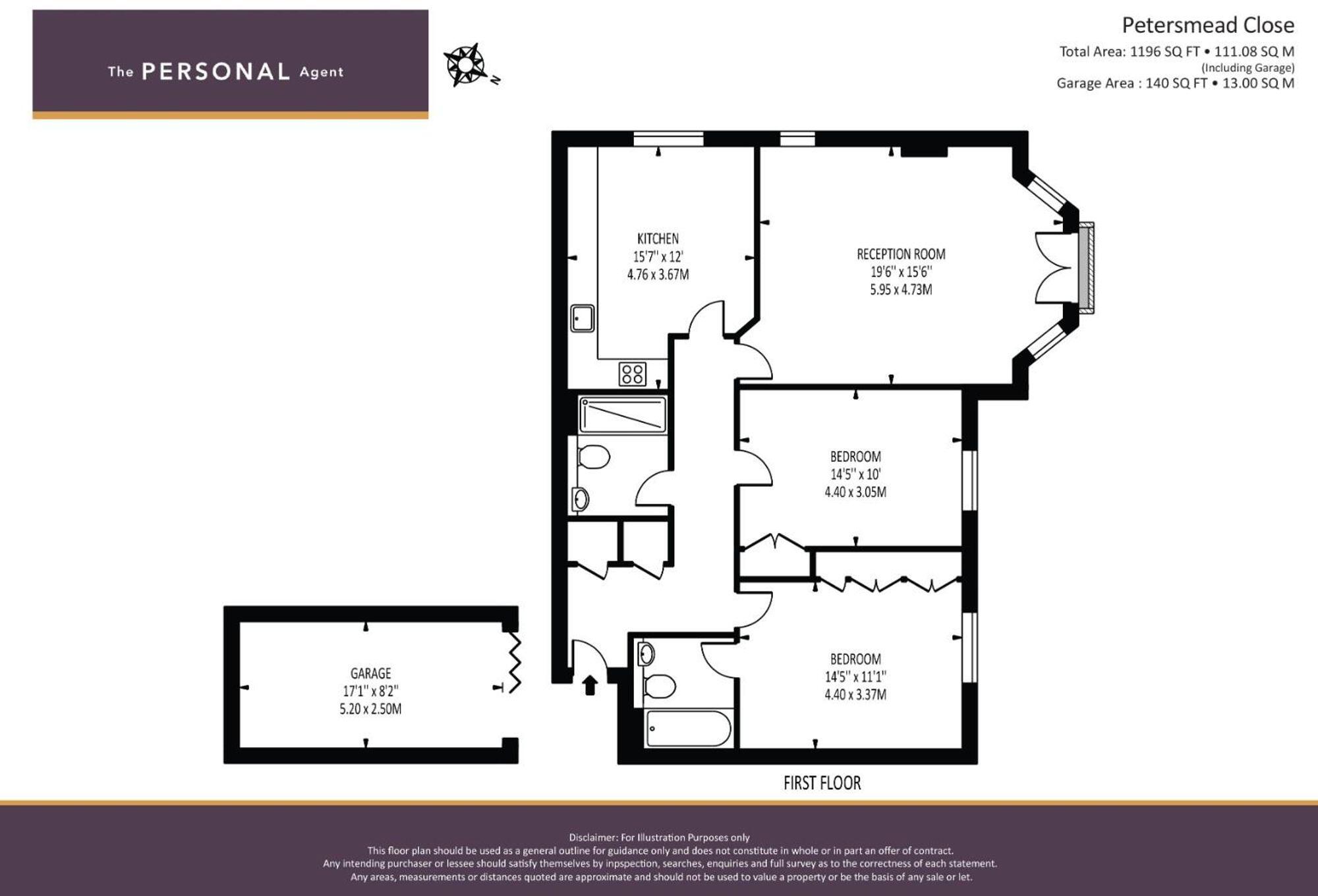 Petersmead Close, Tadworth, KT20 floorplan
