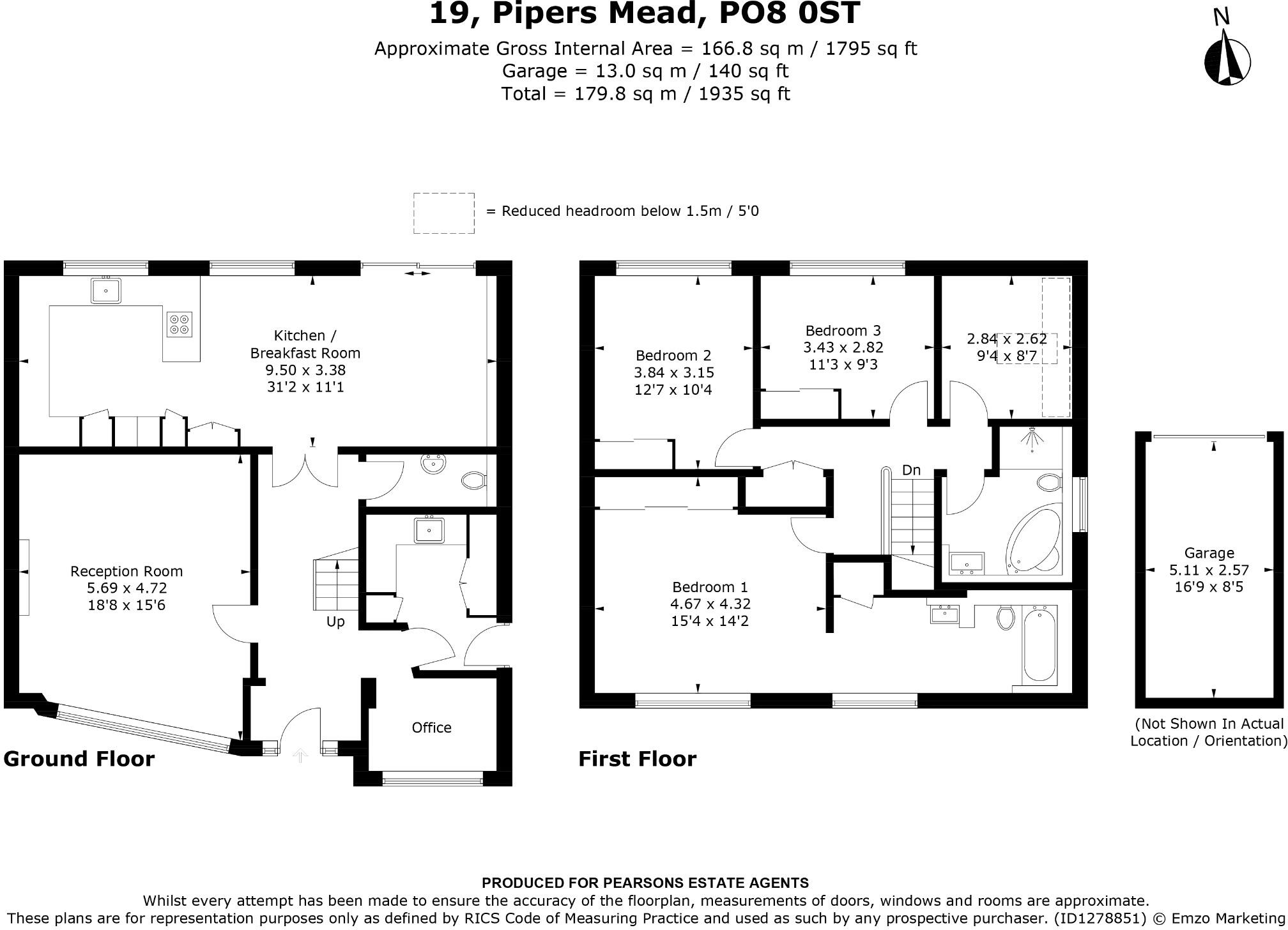Pipers Mead, Clanfield floorplan