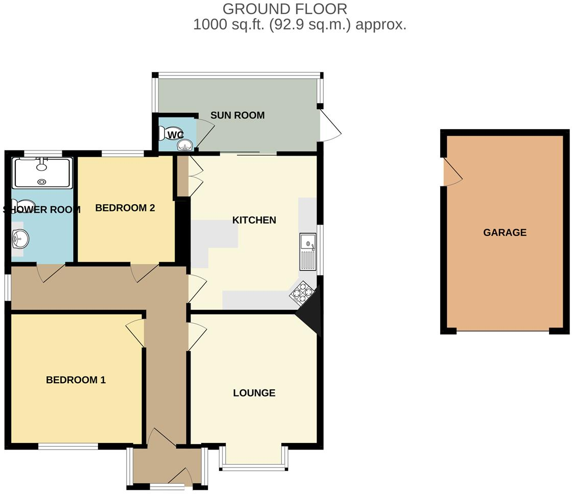 Beach Road, Westward Ho! floorplan