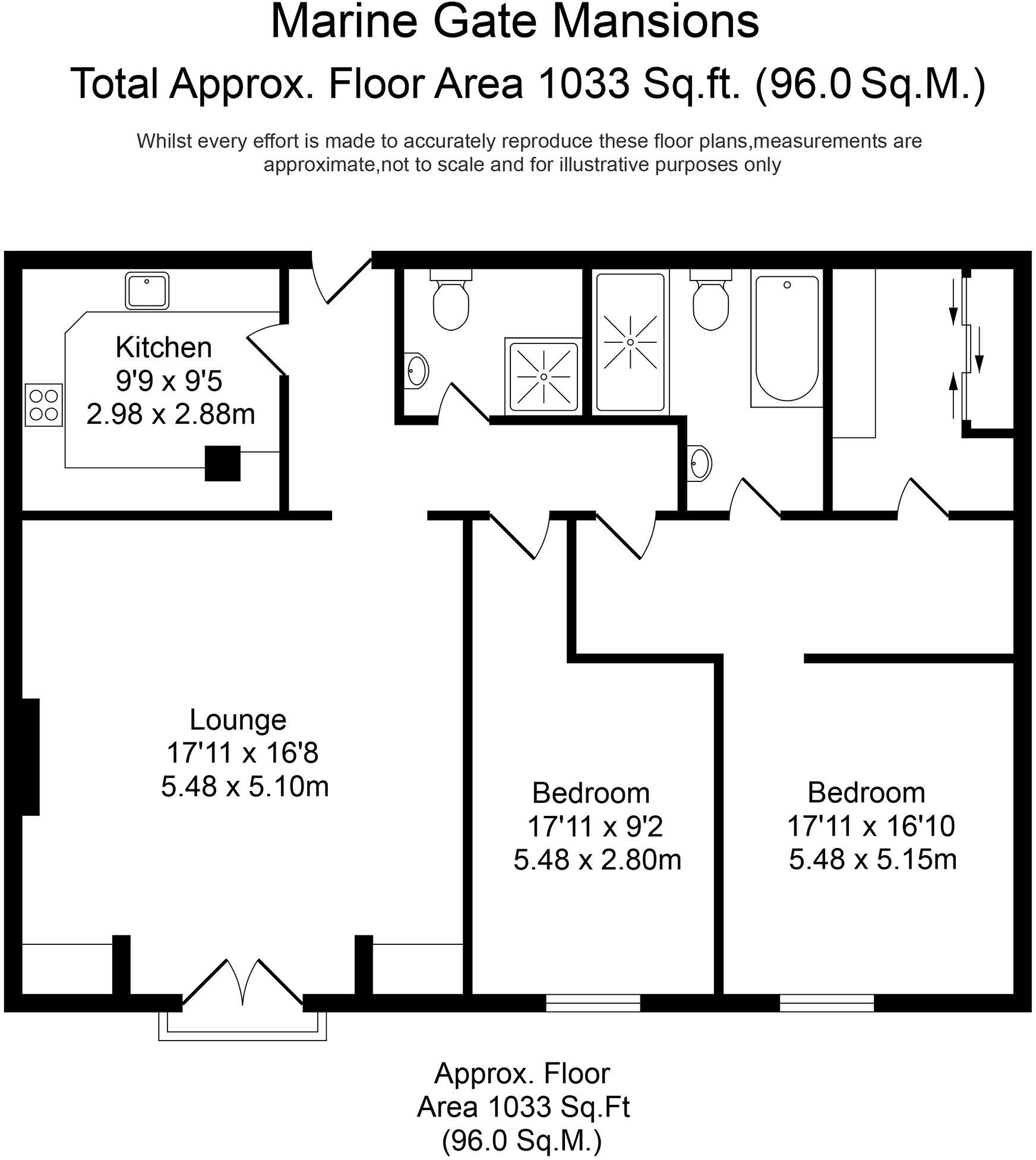 Marine Gate Mansions, Promenade, PR9 floorplan