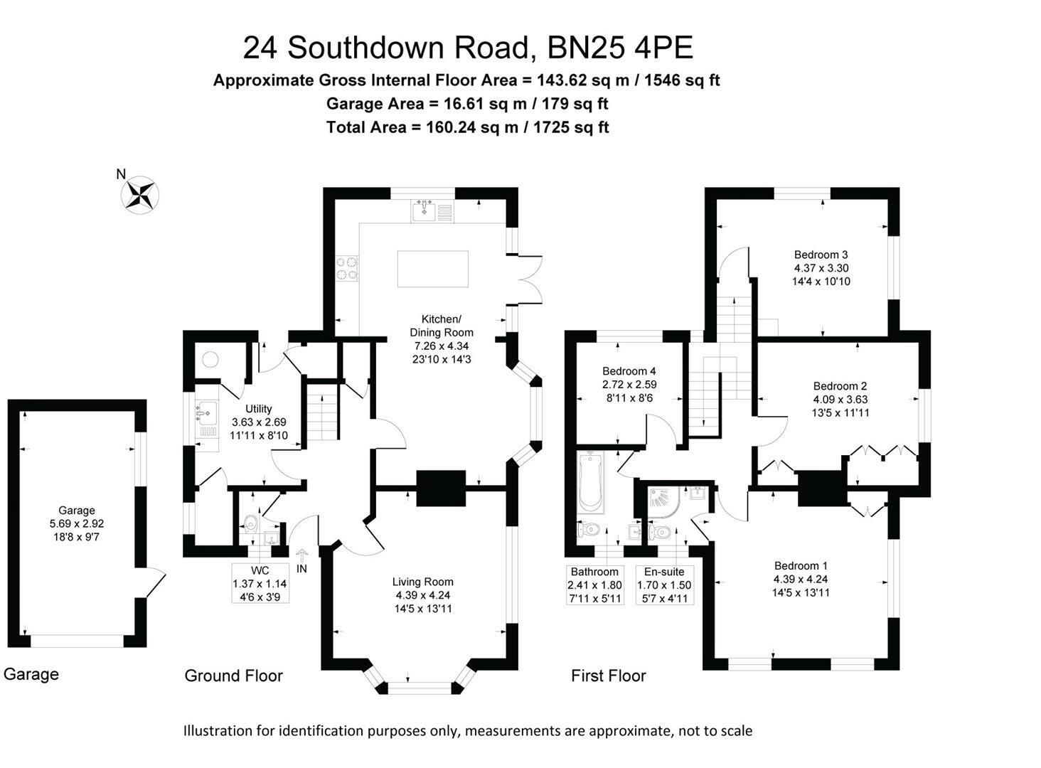 Southdown Road, Seaford floorplan