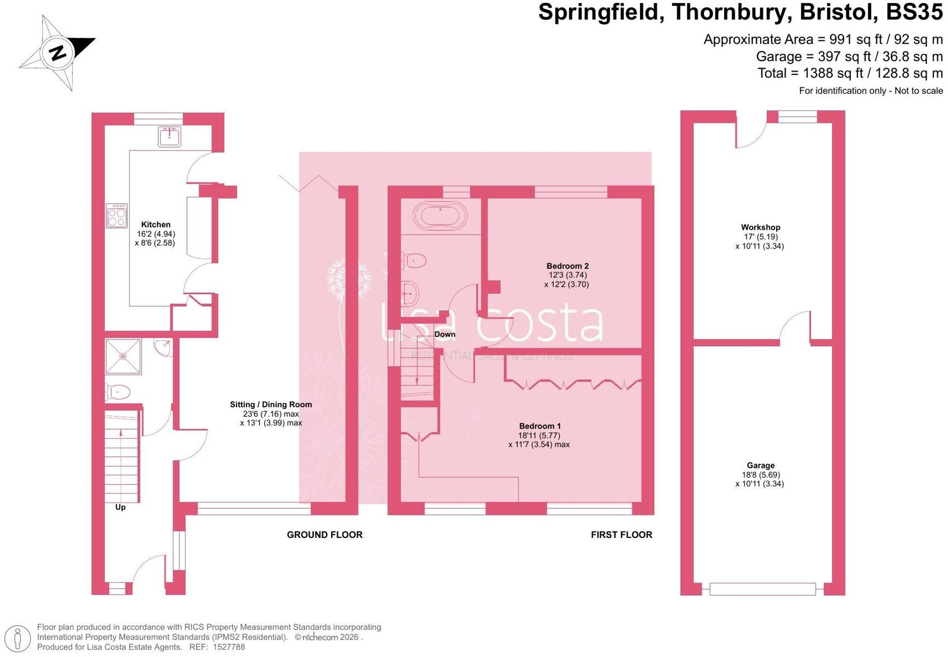 Springfield, Thornbury, BS35 floorplan
