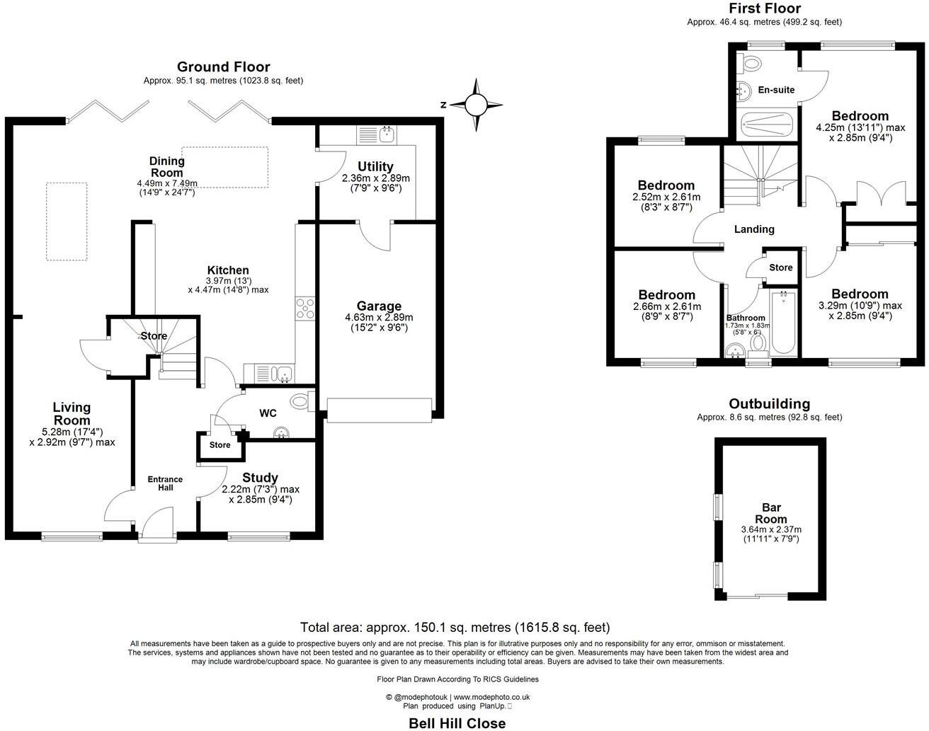 Bell Hill Close, Billericay floorplan