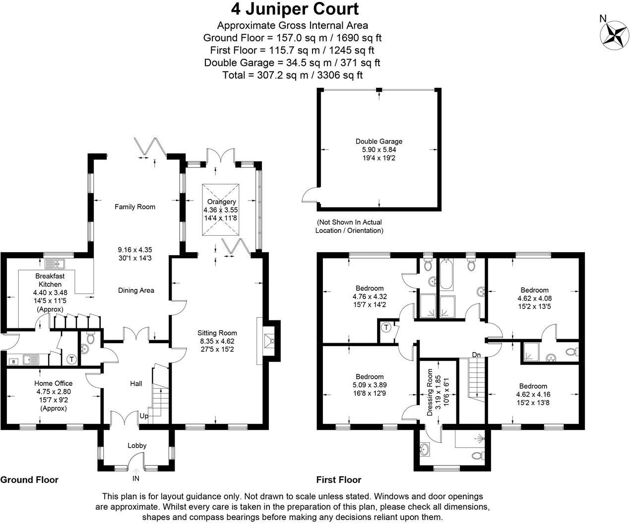 4 Juniper Court, Woodhall Spa floorplan