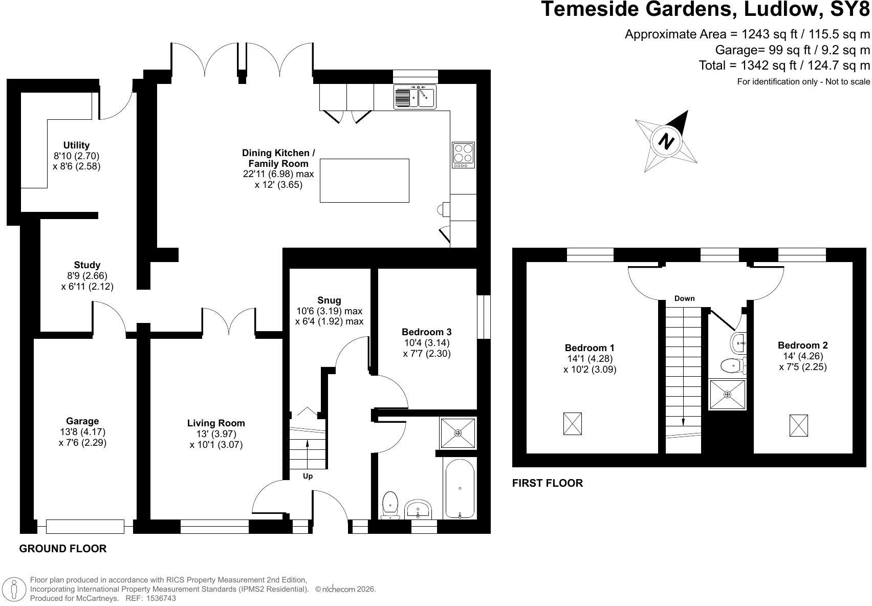 4, Temeside Gardens, Ludlow, Shropshire floorplan