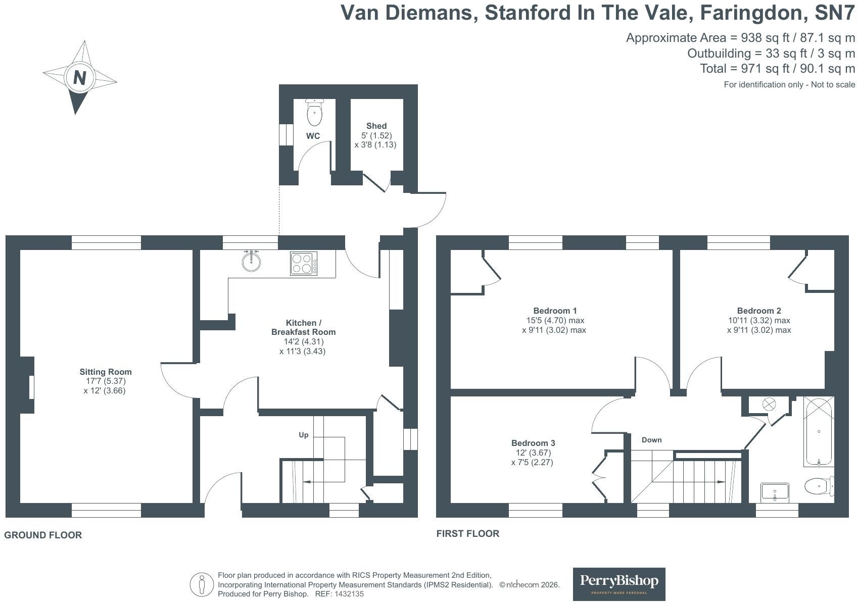 Van Diemans, Stanford in the Vale, Faringdon, Oxfordshire, SN7 floorplan