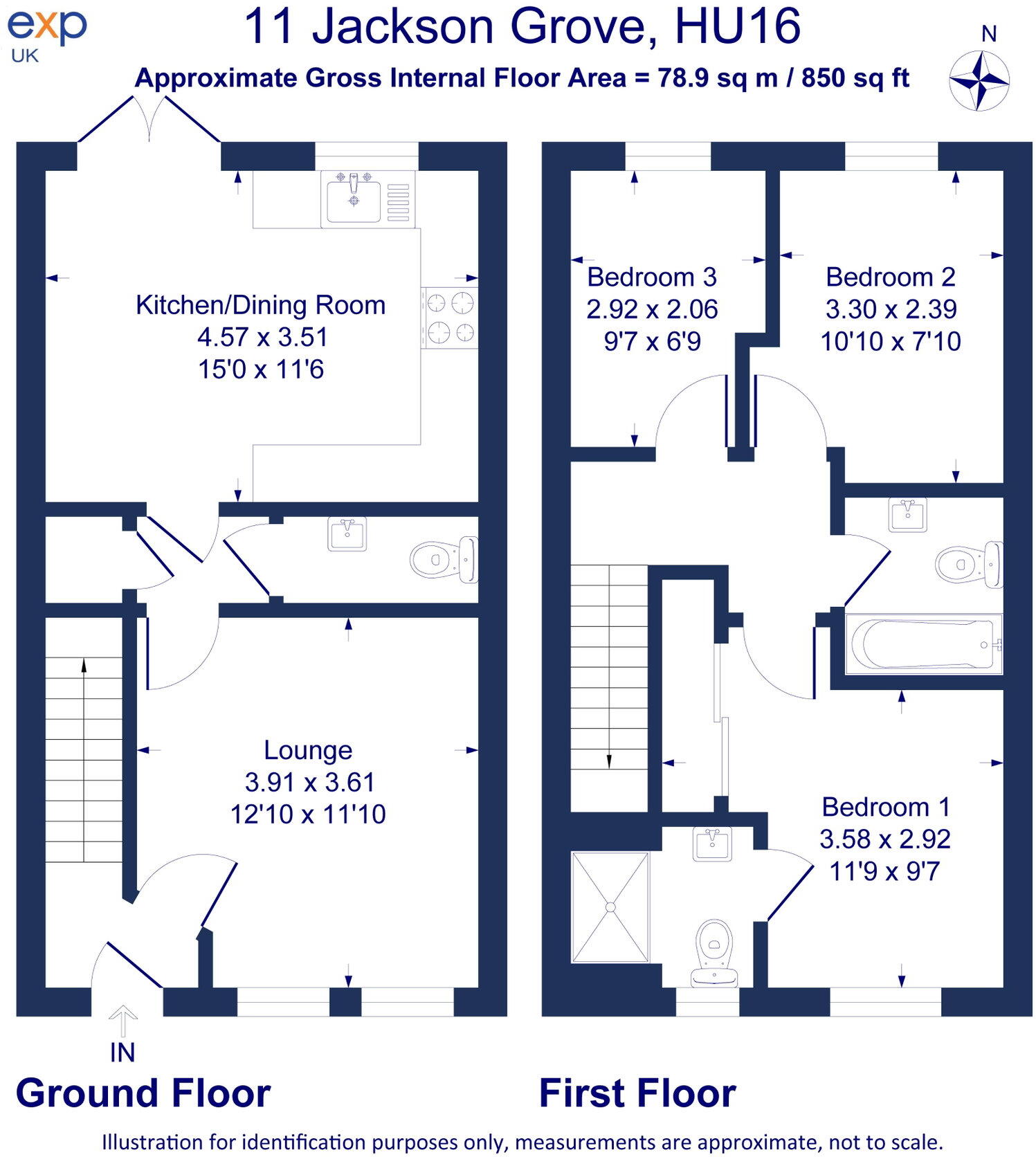 Jackson Grove, Cottingham, East Riding of Yorkshire, HU16 5GP floorplan