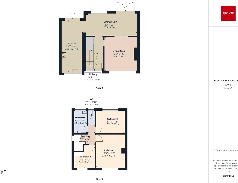 Dorset Way, Woolston, Warrington, WA1 floorplan