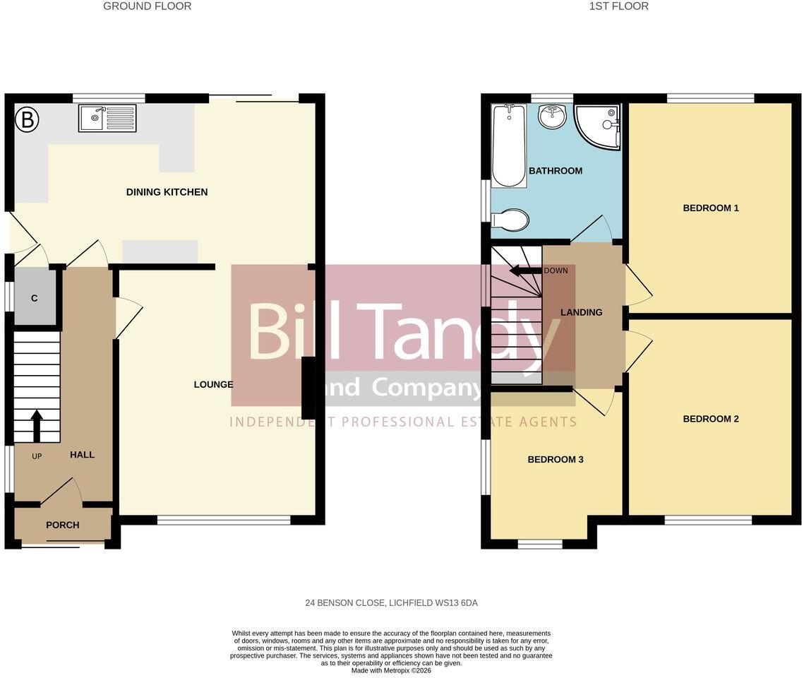 Benson Close, Lichfield, WS13 floorplan