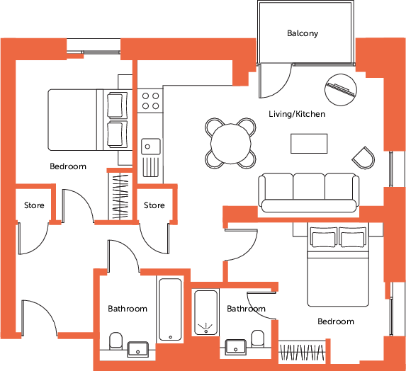 Assay Heights, Soho Yard, Sheffield floorplan
