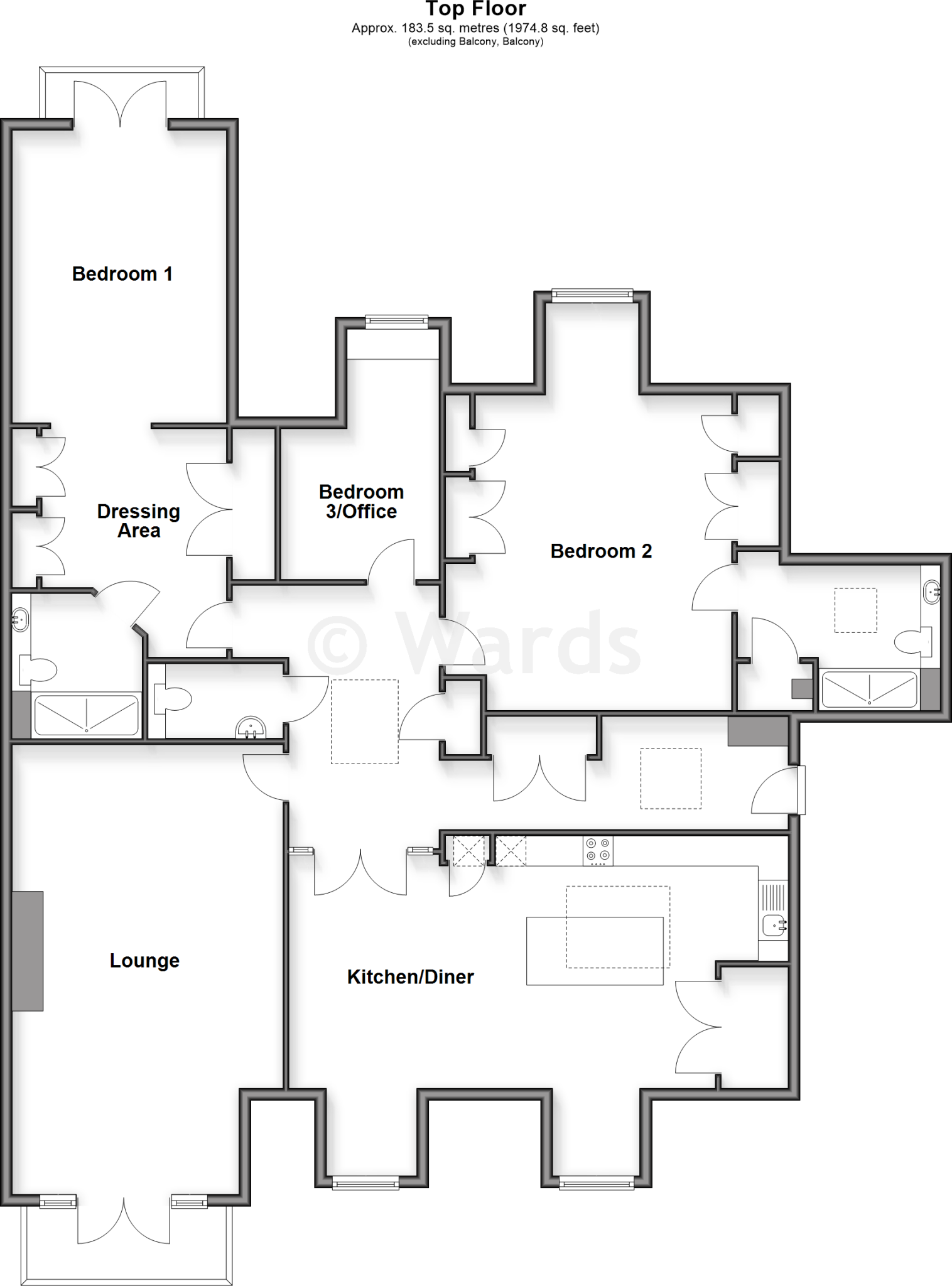 Kings Square, Leeds, Maidstone, Kent floorplan